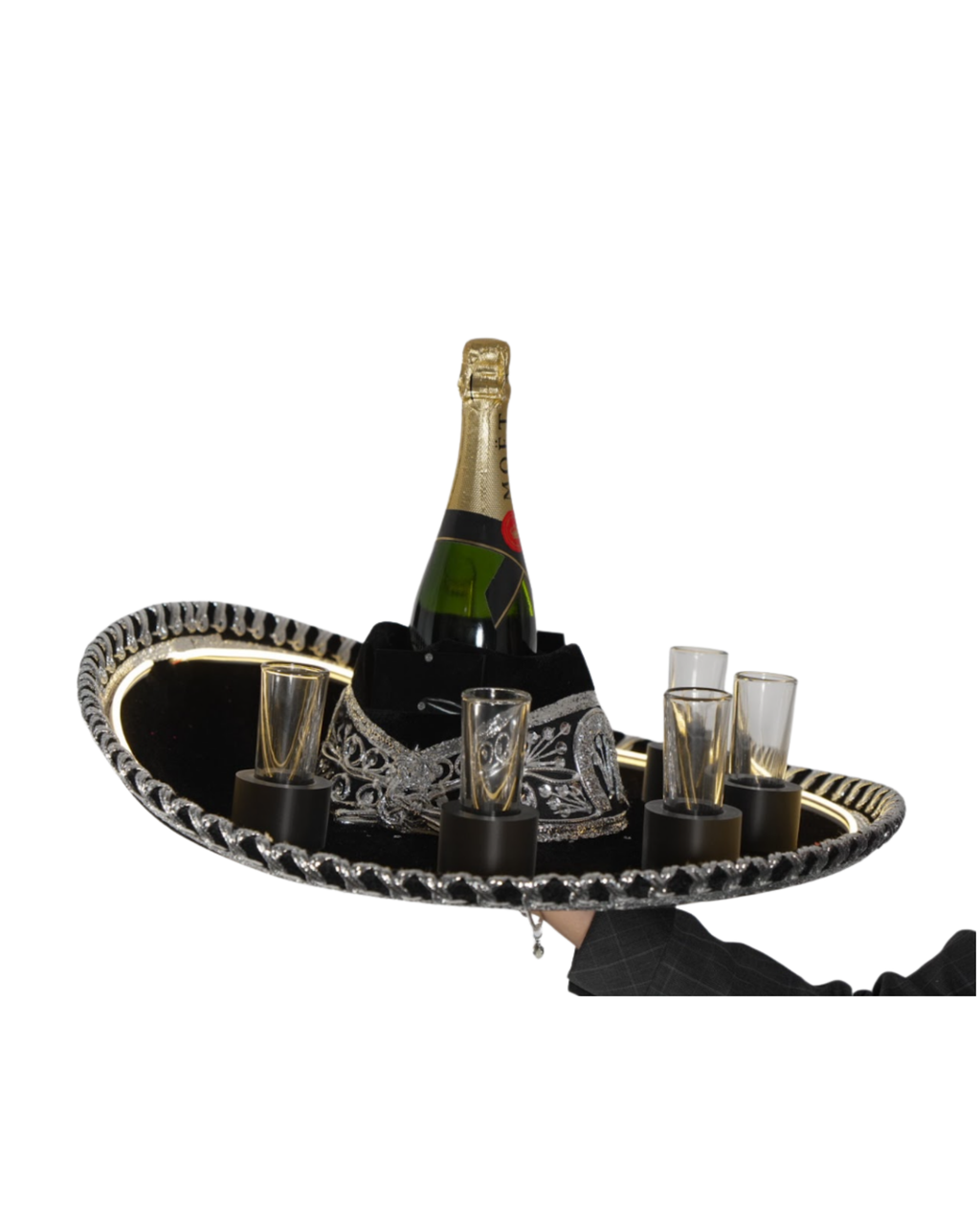 SOMBRERO MARIACHI SHOTS y BOTELLA